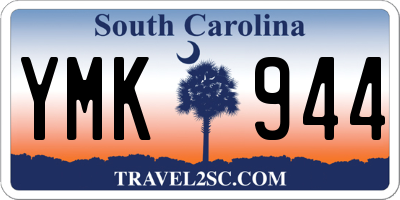 SC license plate YMK944