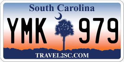 SC license plate YMK979