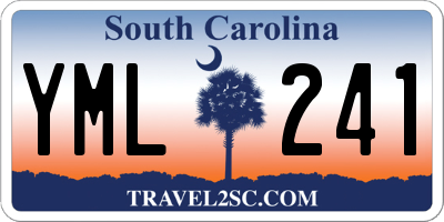 SC license plate YML241
