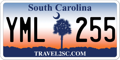 SC license plate YML255