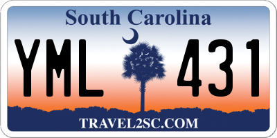 SC license plate YML431