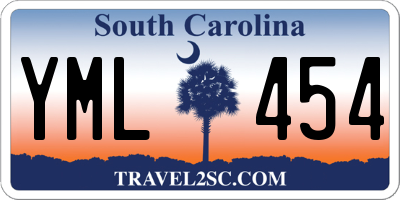 SC license plate YML454