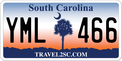 SC license plate YML466
