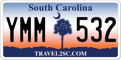 SC license plate YMM532