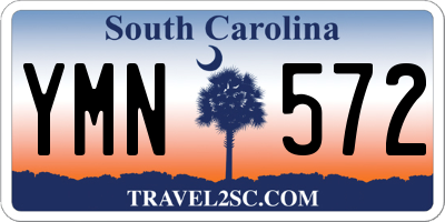 SC license plate YMN572
