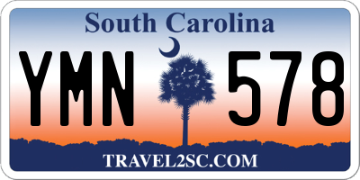 SC license plate YMN578