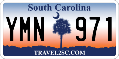 SC license plate YMN971