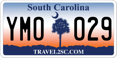SC license plate YMO029