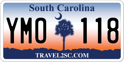 SC license plate YMO118