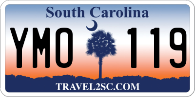 SC license plate YMO119
