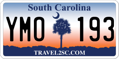 SC license plate YMO193