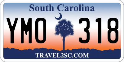 SC license plate YMO318