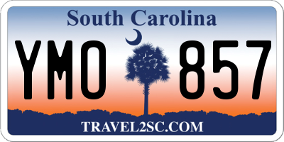 SC license plate YMO857