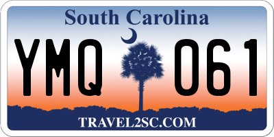 SC license plate YMQ061