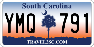 SC license plate YMQ791