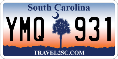 SC license plate YMQ931