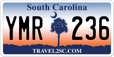 SC license plate YMR236