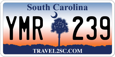 SC license plate YMR239