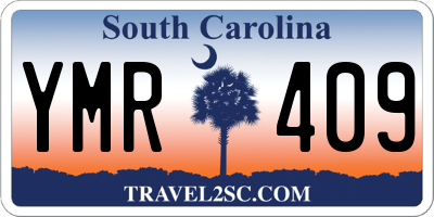 SC license plate YMR409