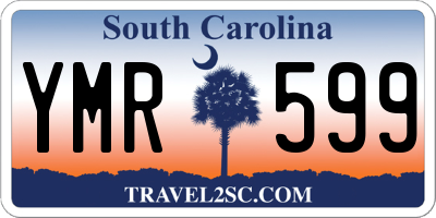 SC license plate YMR599
