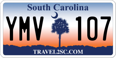 SC license plate YMV107