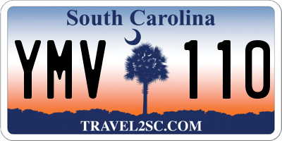 SC license plate YMV110