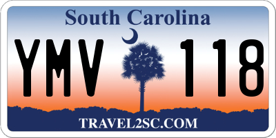 SC license plate YMV118