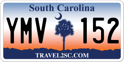 SC license plate YMV152