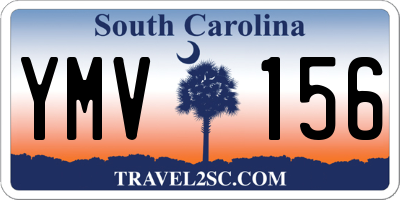 SC license plate YMV156