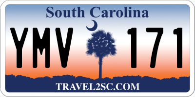 SC license plate YMV171