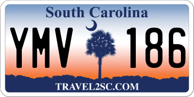 SC license plate YMV186