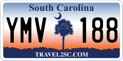 SC license plate YMV188