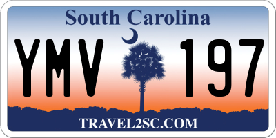SC license plate YMV197
