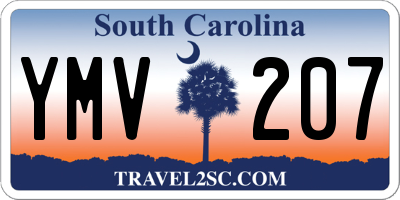 SC license plate YMV207