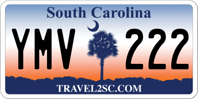 SC license plate YMV222