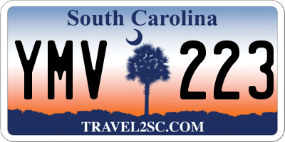 SC license plate YMV223