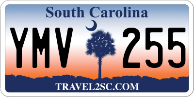 SC license plate YMV255