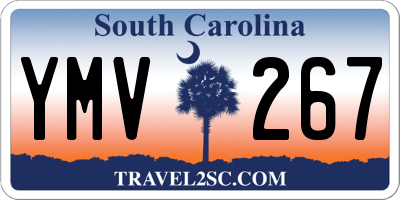 SC license plate YMV267