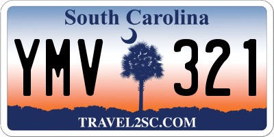 SC license plate YMV321