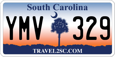 SC license plate YMV329