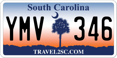 SC license plate YMV346