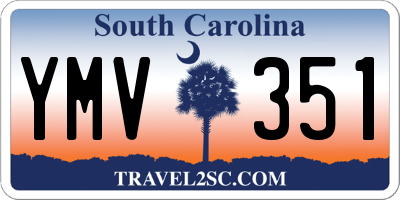 SC license plate YMV351