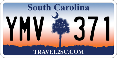SC license plate YMV371