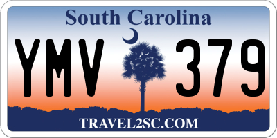 SC license plate YMV379