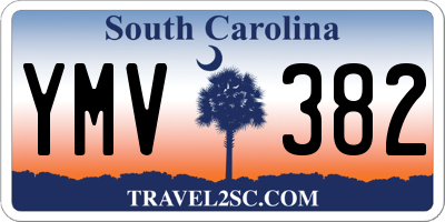 SC license plate YMV382