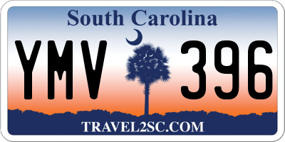 SC license plate YMV396