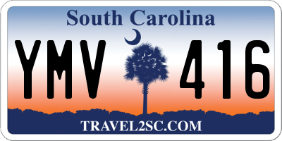 SC license plate YMV416