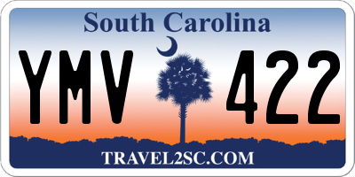 SC license plate YMV422