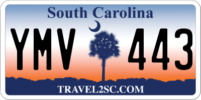 SC license plate YMV443