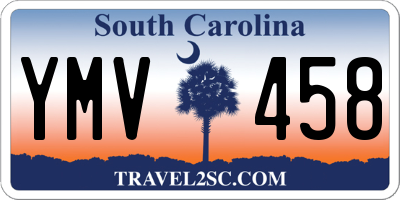 SC license plate YMV458